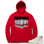 Jordan 11 hoodies Platinum Tint 11 | Friends | Red Hoodie