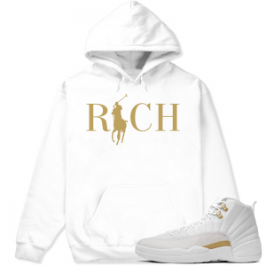 Match OVO 12 Jordan Retro | Country Club Rich | White Hoodie