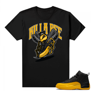 University Gold 12s shirts - Black - Killa Bee 12s