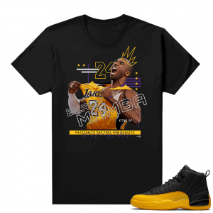 University Gold 12s shirts - Black - Mamba Remix