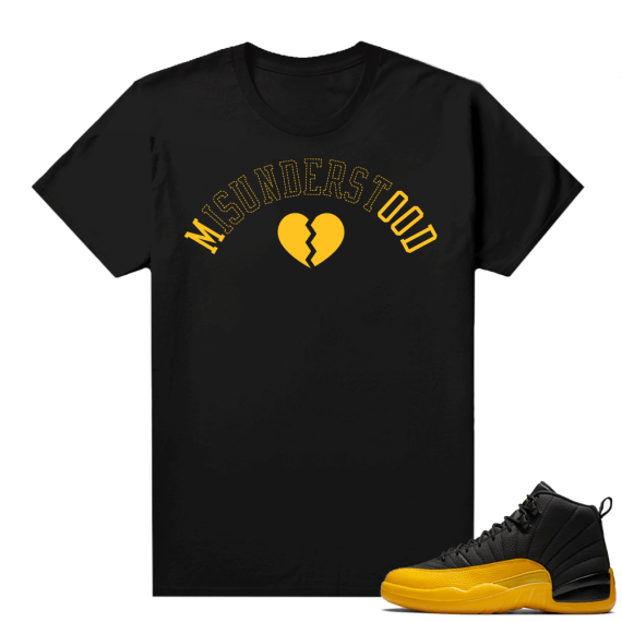 University Gold 12s shirts - Black - Misunderstood