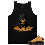 Match Air Jordan 13 Chutney | Scorpion | Black Tank Tee