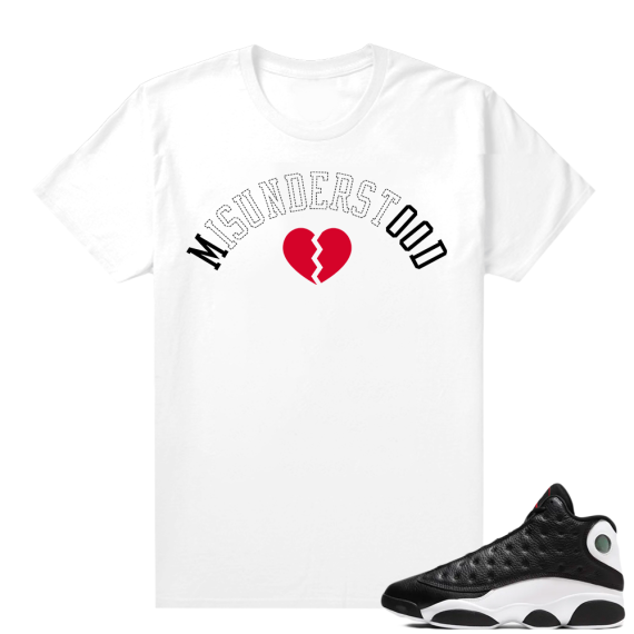 Reverse He Got Game Jordan 13 shirt White - Misunderstood