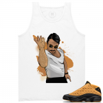 Match Air Jordan 13 Chutney | Salt Bae 13s | White Tank Tee