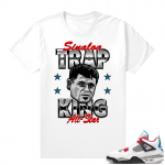 WHAT THE 4s shirt White - Chapo Trap King