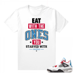 WHAT THE 4s shirt White - EAT