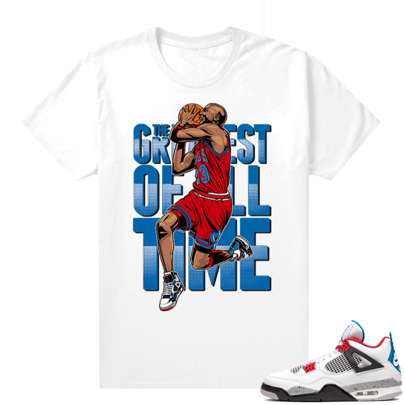 WHAT THE 4s shirt White - Greatest