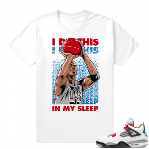 WHAT THE 4s shirt White - In My Sleep