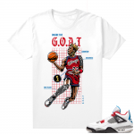 WHAT THE 4s shirt White - Inside the Goat