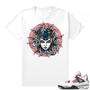 WHAT THE 4s shirt White - Medusa