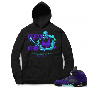 Alternate Grape 5s Hoodie - Black - Goat Talk