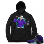 Alternate Grape 5s Hoodie - Black - Jason Cop