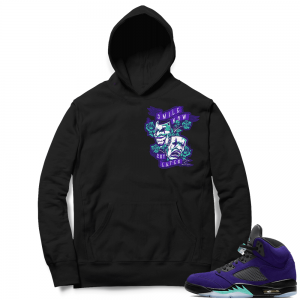 Alternate Grape 5s Hoodie - Black - Laugh Now Cry Later