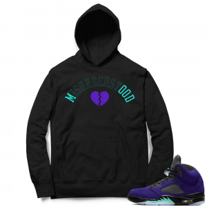 Alternate Grape 5s Hoodie - Black - Misunderstood