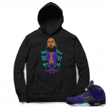 Alternate Grape 5s Hoodie - Black - Nipsey Hussle