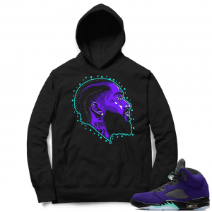 Alternate Grape 5s Hoodie - Black - Prolific