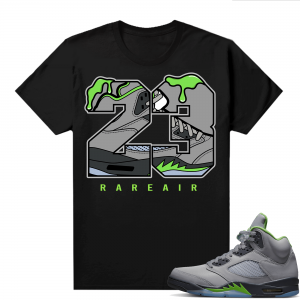 Jordan 5 Green Bean Shirts - Black 23 Rare Air