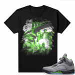 Jordan 5 Green Bean Shirts - Black Biggie Brooklyn