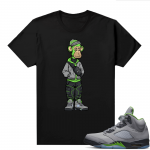 Jordan 5 Green Bean Shirts - Black Bored Ape Sneakerhead