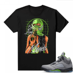 Jordan 5 Green Bean Shirts - Black By Any Means