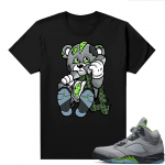 Jordan 5 Green Bean Shirts - Black Deisgner Bear