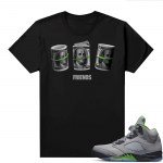 Jordan 5 Green Bean Shirts - Black Friends