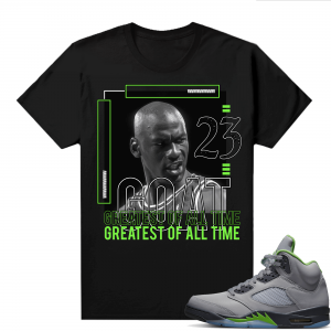 Jordan 5 Green Bean Shirts - Black Goat 23