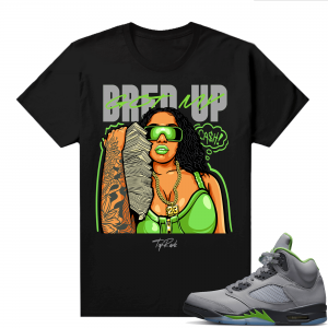 Jordan 5 Green Bean Shirts - Black Got My Bred Up