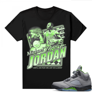 Jordan 5 Green Bean Shirts - Black Illusions