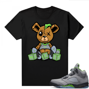 Jordan 5 Green Bean Shirts - Black Misfit Teddy