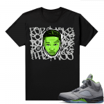 Jordan 5 Green Bean Shirts - Black Pop Smoke