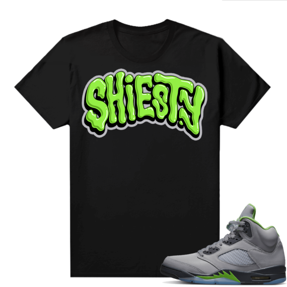 Jordan 5 Green Bean Shirts - Black Shiesty Drip