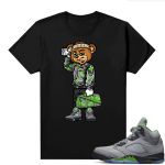 Jordan 5 Green Bean Shirts - Black Soulja Bear