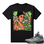 Jordan 5 Green Bean Shirts - Black Top Rank Ms on my Mind