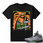 Jordan 5 Green Bean Shirts - Black Top Rank Trap is Jumpin