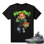 Jordan 5 Green Bean Shirts - Black Wanna Play