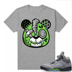 Jordan 5 Green Bean Shirts - Heather Grey Heartbreak Bear