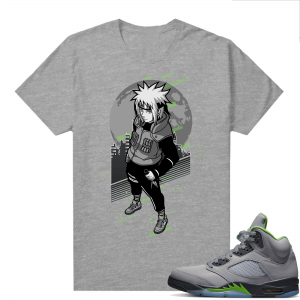 Jordan 5 Green Bean Shirts - Heather Grey Minato