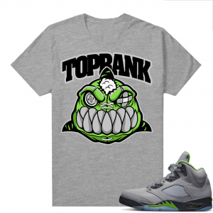 Jordan 5 Green Bean Shirts - Heather Grey Shark