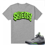 Jordan 5 Green Bean Shirts - Heather Grey Shiesty Drip