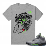 Jordan 5 Green Bean Shirts - Heather Grey To the Bank