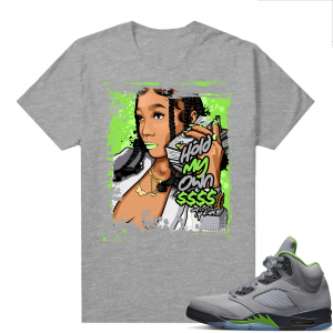 Jordan 5 Green Bean Shirts - Heather Grey Top Rank Hold My Own