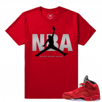 Air Jordan 5 Red Suede - Never Broke Again Matching Shirt - Red