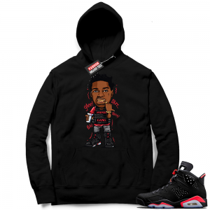 Infrared 6s Black | Kodack Black Glee | Black Hoodie