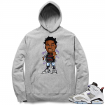 Jordan 6 Flint | Kodak Black Glee | Heather Grey Hoodie