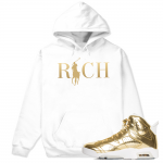 Match Jordan 6 Pinnacle | Country Club Rich | White Hoodie