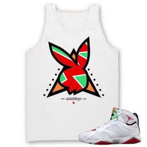 Jordan 7 Hare Tank Tees to match 'PlayBoy 7s' White Tank