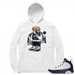 Jordan 9 UNC | Trap Bear | White Hoodie