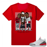 Katrina 3s Paid in Full Shirt  Red tee