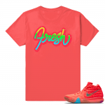 Kyrie 4 Lucky Charms Fresh t shirt  Fresh  Coral Red Tee